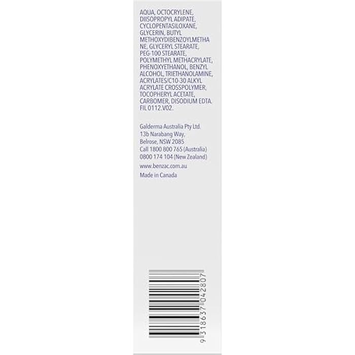 Benzac Daily Facial Moisturiser 118ml - Image 5