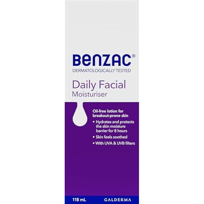Benzac Daily Facial Moisturiser 118ml - Image 2