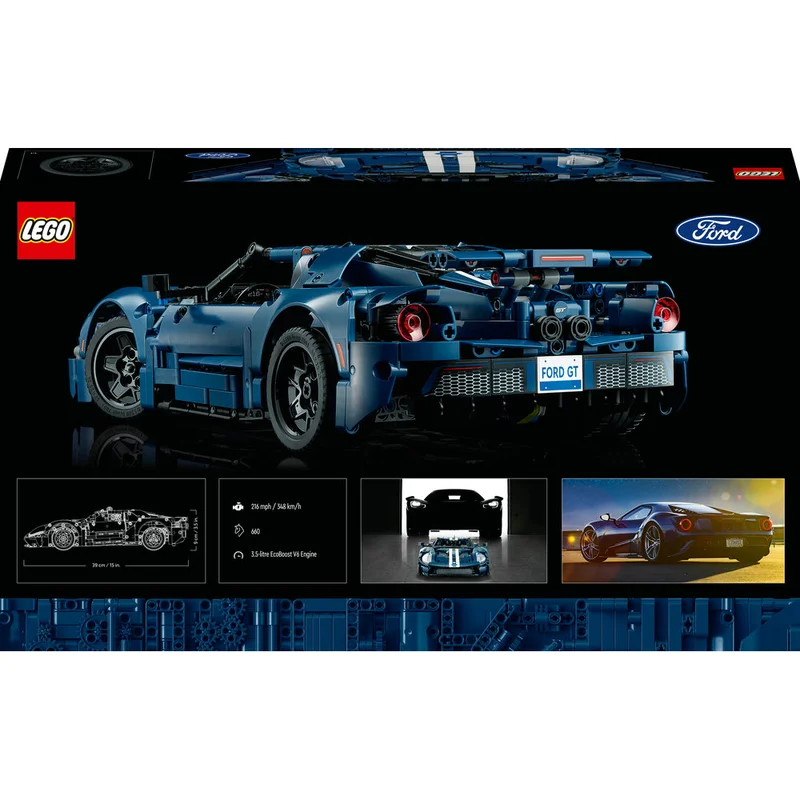 LEGO Technic 2022 Ford GT 42154 Building Kit for Adults (1466) Pieces, 18+