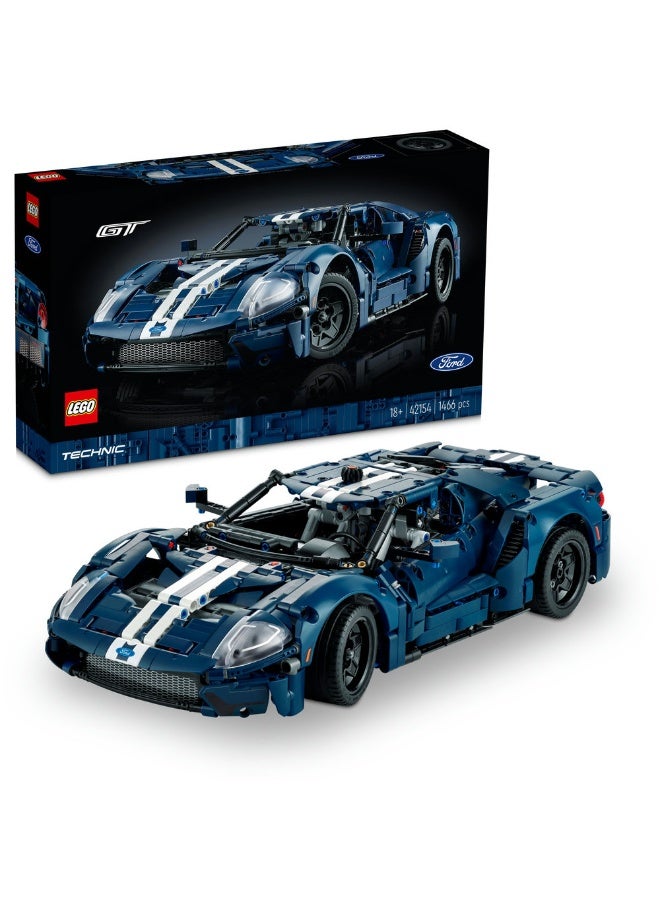 LEGO Technic 2022 Ford GT 42154 Building Kit for Adults (1466) Pieces, 18+ - Image 1