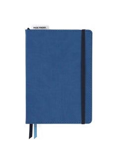 C.R. Gibson Blue Leatherette Freestyle Organizer and Planner Dot Grid Notebook, 6'' W x 8.5'' L, 240 Pages