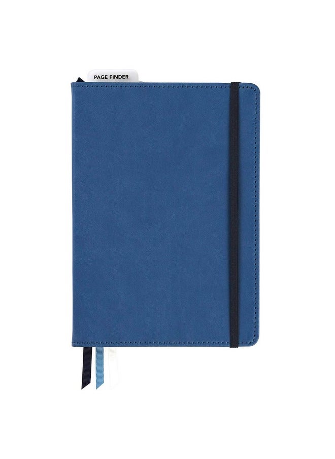 C.R. Gibson C.R. Gibson Blue Leatherette Freestyle Organizer and Planner Dot Grid Notebook, 6'' W x 8.5'' L, 240 Pages  - Image 1