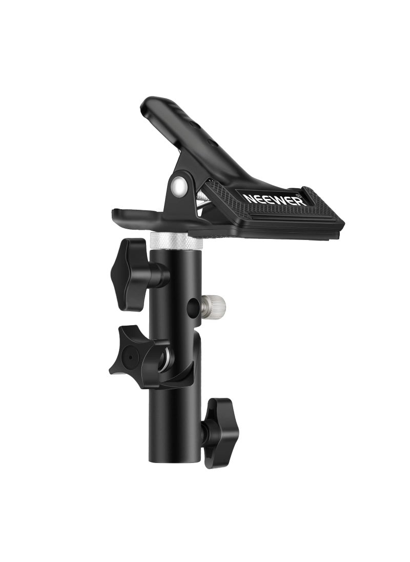 Neewer Neewer 2 PCS Photo Studio Heavy Duty Metal Clamp Holder with 5/8" Light Stand Attachment for Reflector  - Image 1