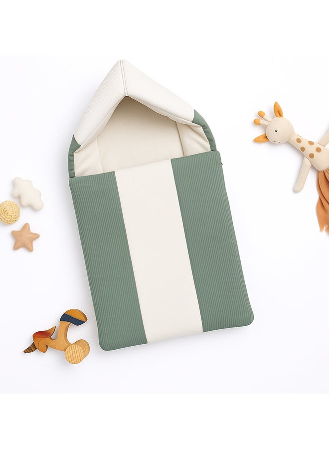 Toyland حقيبة نوم محمولة للأطفال - عش محمول ناعم ومبطن للمواليد للسفر والاستخدام الخارجي - Image 2