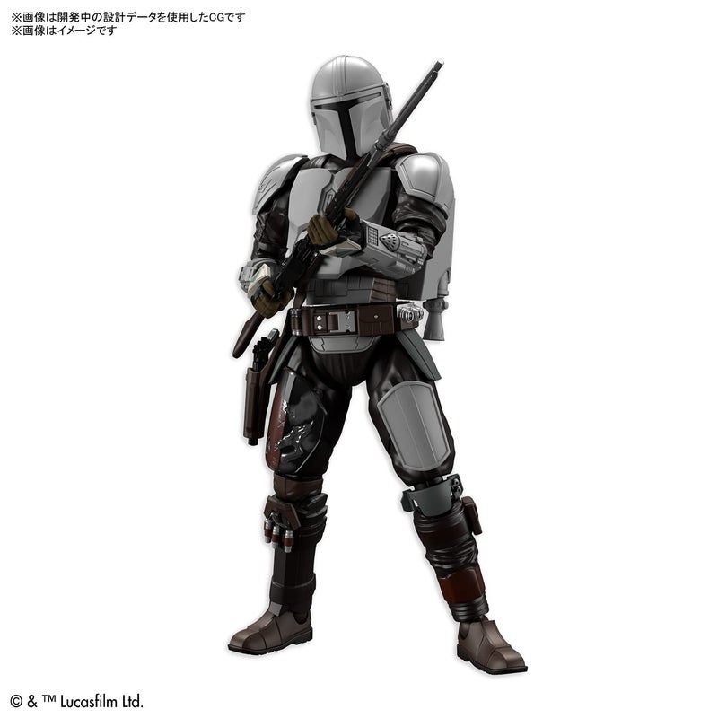 BANDAI SPIRITS Bandai Hobby - The Mandalorian - The Mandalorian Beskar Armor, Bandai Spirits Star Wars 1/12 Model Kit - Image 1