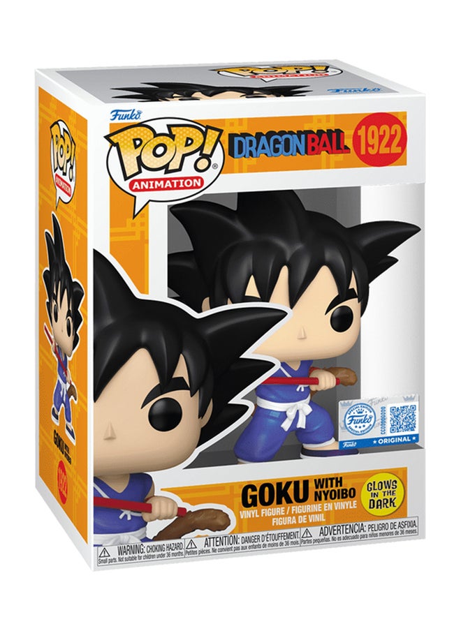 Funko Animation: Dragon Ball Goku Nyoibou Glow-In-The-Dark Exclusive Vinyl Figure  - Image 2