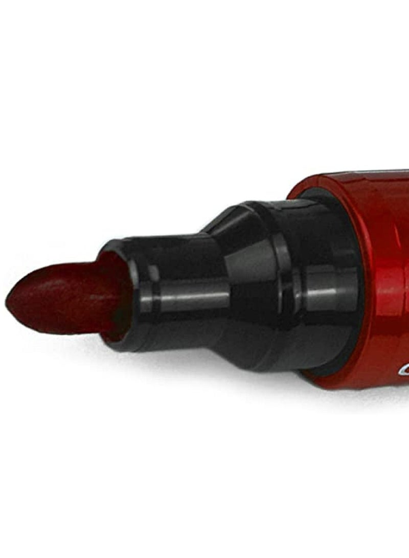 Pilot 12-Piece Red Bullet Tip Permanent Marker SCA-100 - Image 4