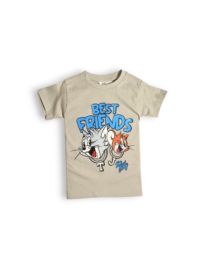 توم آند جيري تي شيرت توم وجيري للأولاد بأكمام قصيرة - Image 1