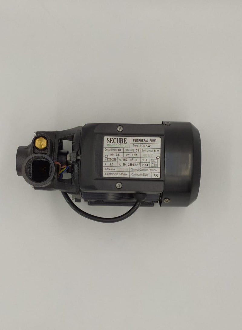 سيكيور مضخة مياه آمنة مقاس 25 سم 220 فولت مفردة 0.5 حصان - Image 4
