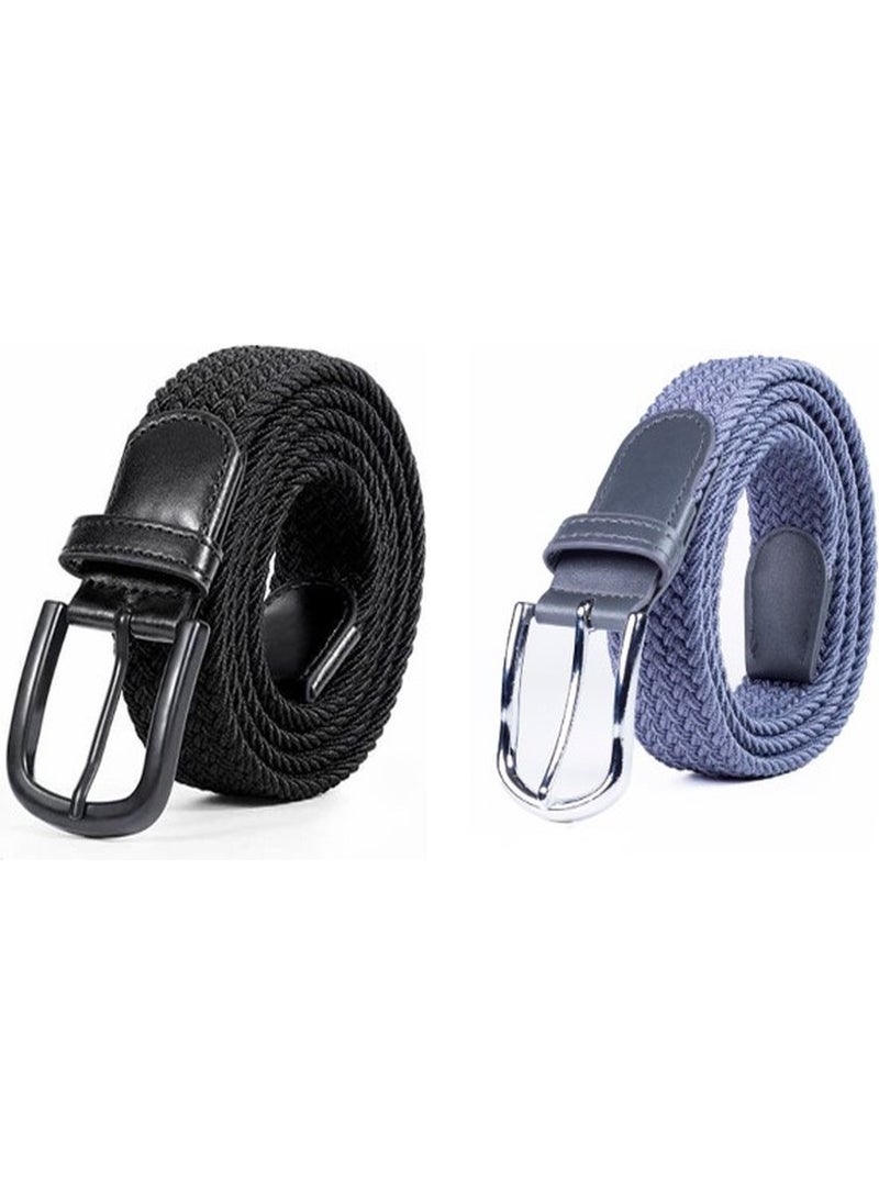 Deribond 2 Pieces Woven Braided Elastic Belt  - Image 1