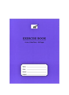 Psi 3-Piece Exercise Note Book Four Lined With One Side Plain 100 Pages  - Image 2