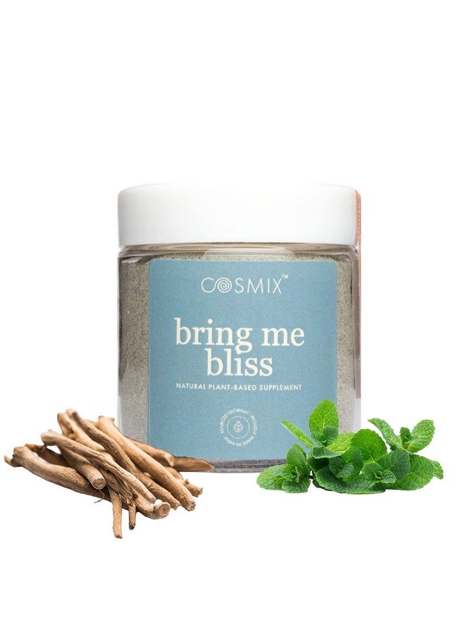 Cosmix Bring Me Bliss | For Relaxation & Focus | Helps De-Stress | Blue Spirulina & Ashwagandha Superfood Powder | 60g (40 servings) | No Artificial Colour, No Preservatives, No Added Sugar | Plant Based - Image 1