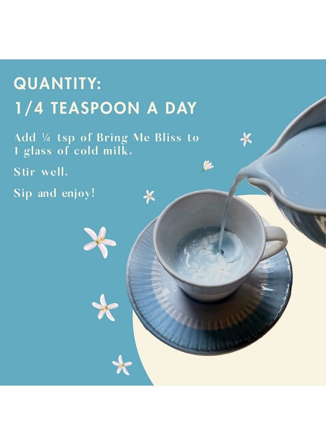 Cosmix Bring Me Bliss | For Relaxation & Focus | Helps De-Stress | Blue Spirulina & Ashwagandha Superfood Powder | 60g (40 servings) | No Artificial Colour, No Preservatives, No Added Sugar | Plant Based - Image 5