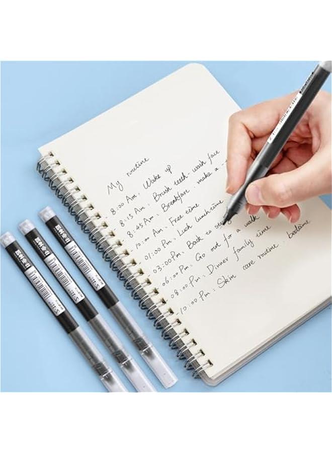 Arabest 30 Pieces Liquid Ink Rollerball Pens Fine Point, 0.5mm Black Ink Ultra Smooth Writing, High-Capacity Quick Drying for Note Taking in Office School, Great Gift for Women Men Adults.  - Image 5