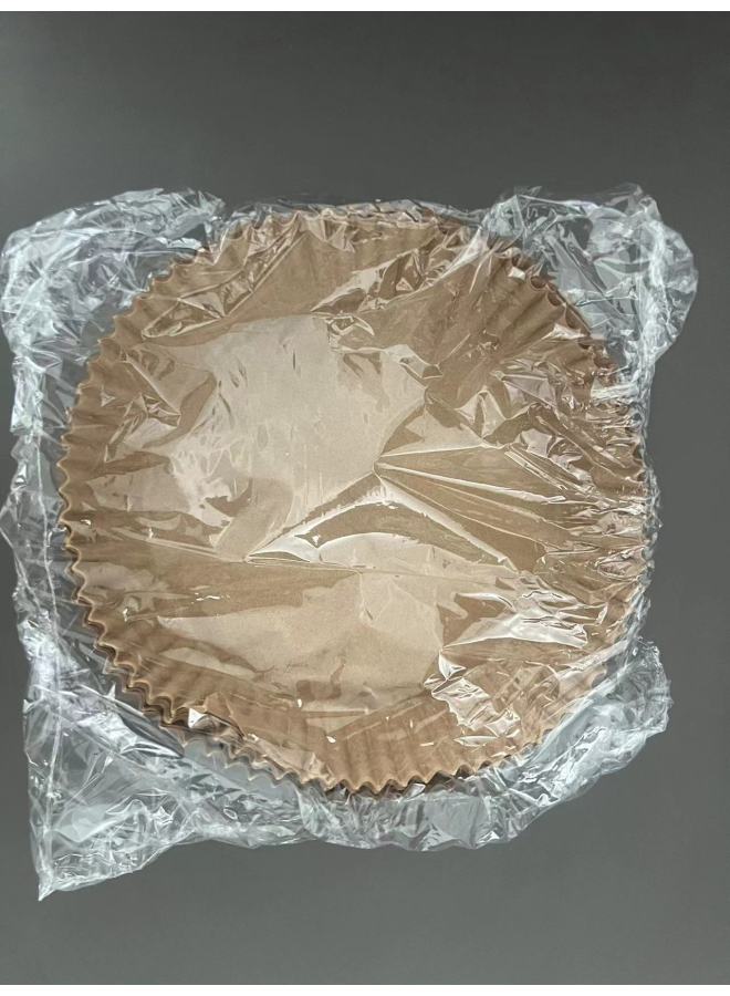 Air Fryer Special Use Oil Absorbing Paper BBQ Baking Silicone Paper Round Food Baking Paper Household Wholesale-Specifications:Round 100 Piece Bag 20cm - Image 1