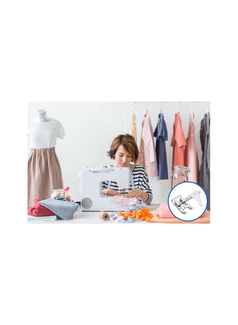 Y&D Adjustable Guide Sewing Machine Presser Foot, Fits for Low Shank Domestic Machine, Snapping On Brother, Babylock, Singer, Janome , Juki, New Home and More Machines - Image 4