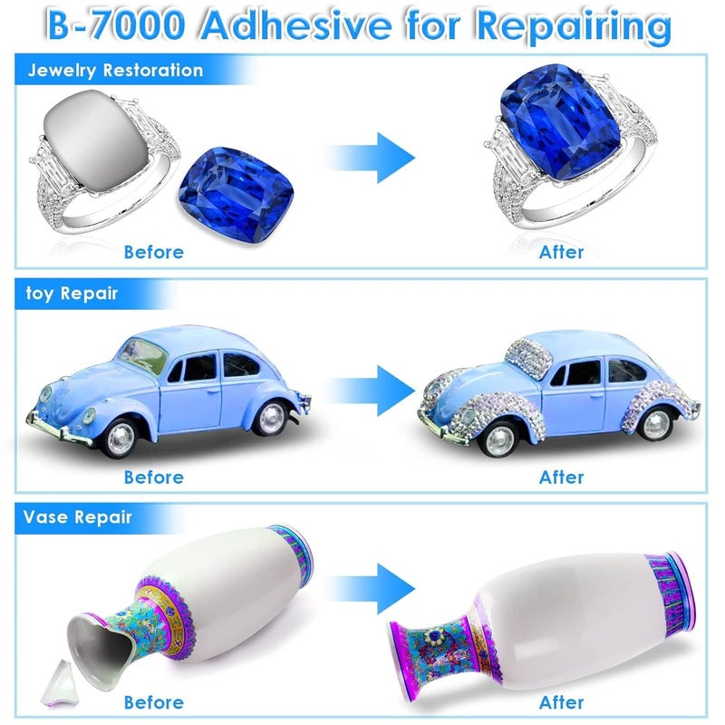 New B-7000 50Ml/1.68Fl.Oz,Industrial Strength Super Glue B7000 Multi-Purpose Adhesive For Crafts, Tablet,Phone Repair, Jewellery, Fabric, Wood, Leather Textile - Image 5