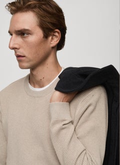 Mango Man Textured Knitted Sweater  - Image 4