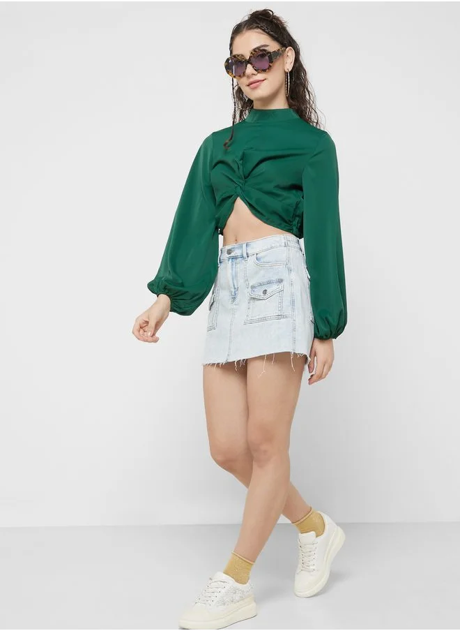 Ginger Urban Minx Puff Sleeve Top