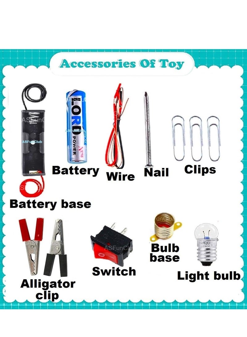 ASFunClub Science Kit for Kids - STEM Electric Circuit Experiment Kit for Students, DIY Gadgets, Educational Learning Toy, School Projects  - Image 4