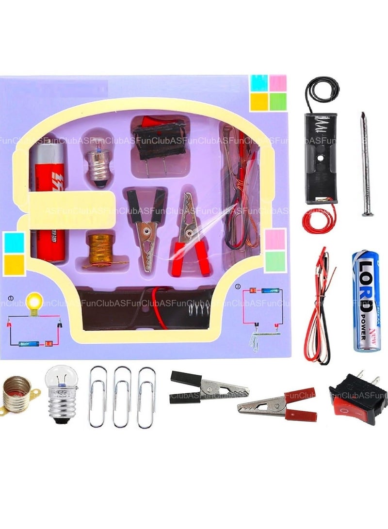ASFunClub Science Kit for Kids - STEM Electric Circuit Experiment Kit for Students, DIY Gadgets, Educational Learning Toy, School Projects  - Image 3