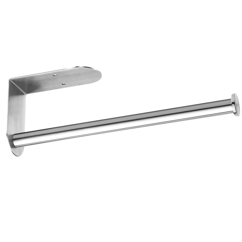 OBODING Paper Towel Holder Under Cabinet OBODING Self Adhesive or Drilling Paper Towel Holder Wall Mount 304 Stainless Steel Towel Rack for Kitchen Organization and Storage 1205 inches 