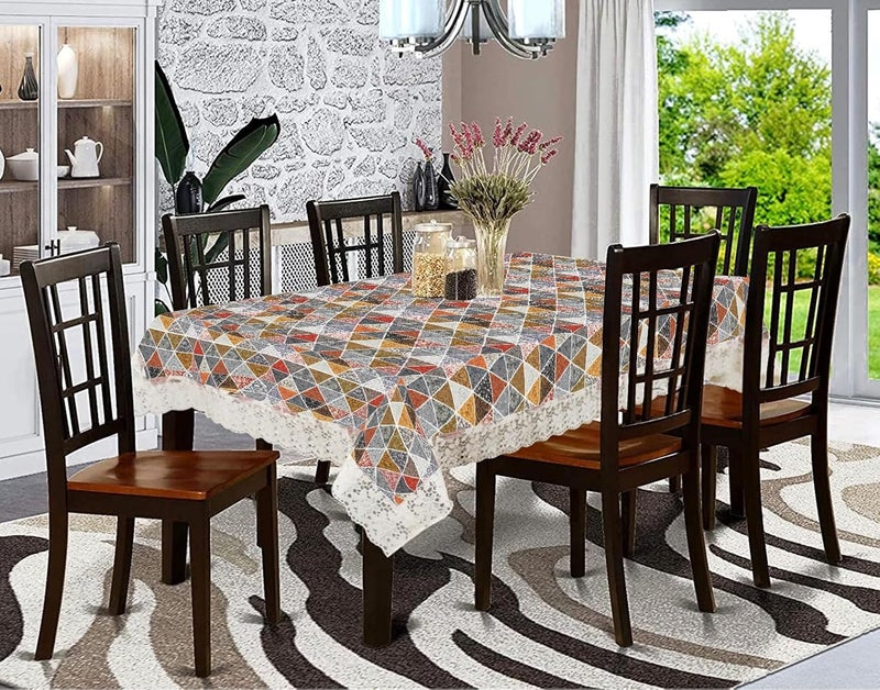 Rectangular Printed Table Cover PVC Table Cover Table Cloth Multicolor Size 60x90 in Multicolor17  - Image 2