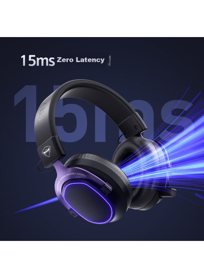 Machenike Gx30pro Three-mode Wireless Bluetooth Gaming Headset Headphones For Mobile Phones And Computers, Wireless Chicken Eating Headset Microphone For Desktop Computers - Image 2