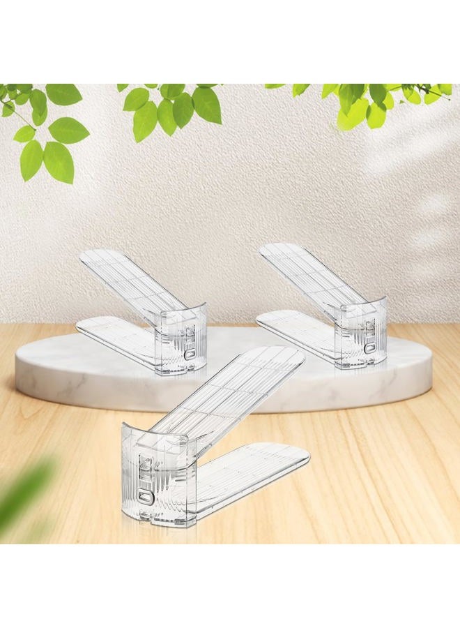 FENRUNXU Shoe Slots Organizer for Closet,36 Pack Shoe Stacker Shoes Rack Organizer for Closet Space Saver Storage Shoe Holder Organization(Transparent) - Image 4