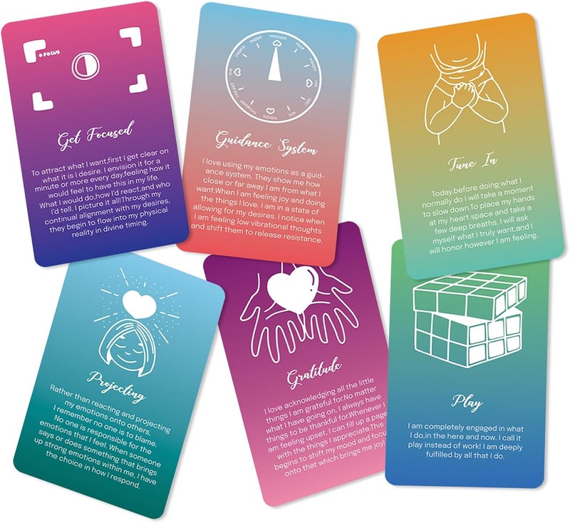 A ARTZONE 52 Pcs Positive Affirmations Meditation Spiritual Self Care Cards Gifts, 9.7x6 cm Paper Prints - Image 5