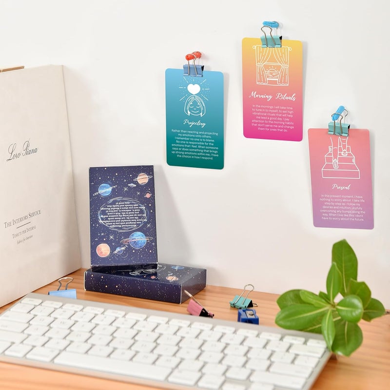 A ARTZONE 52 Pcs Positive Affirmations Meditation Spiritual Self Care Cards Gifts, 9.7x6 cm Paper Prints - Image 3
