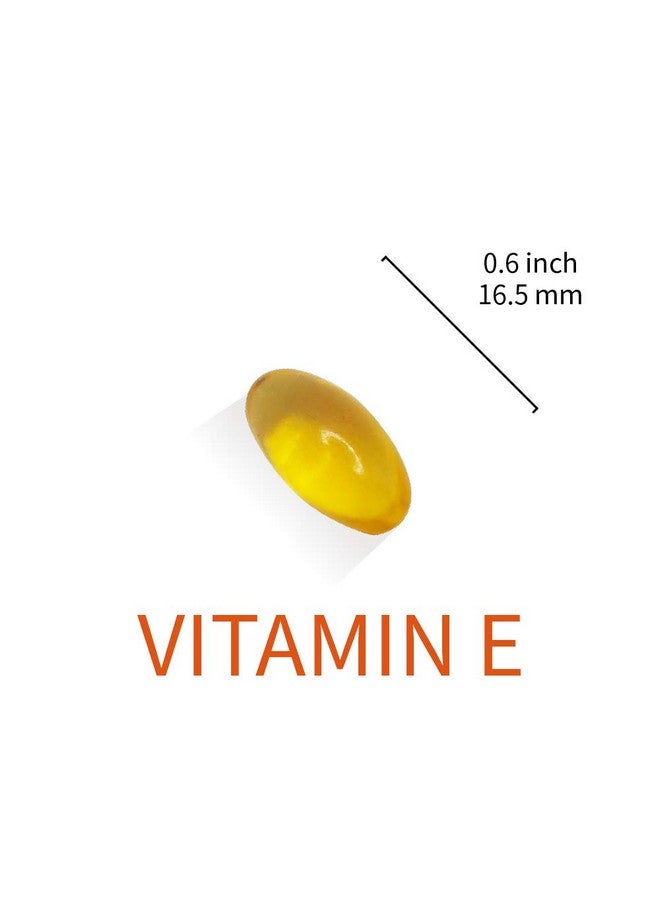 Lovita كبسولات لوفيتا فيتامين E 400 IU، طبيعية 268 ملغ (كـ D ألفا توكوفيرول)، نباتية لدعم صحة البشرة والشعر والأظافر والجهاز المناعي، 60 كبسولة نباتية - Image 5