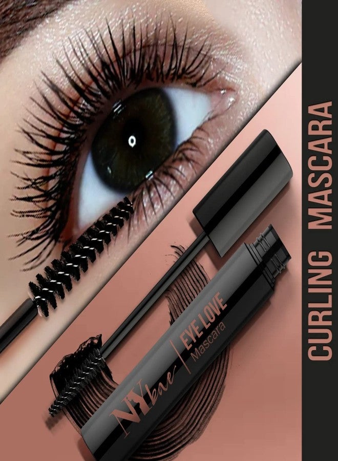 NY Bae Eye Love Curling Mascara | Moisturizing Long Lasting Black Mascara For Curled Eyelashes | Highly Pigmented Matte Finish Water Resistant Eye Makeup | Enriched With Castor Oil (8 ml) - Image 3