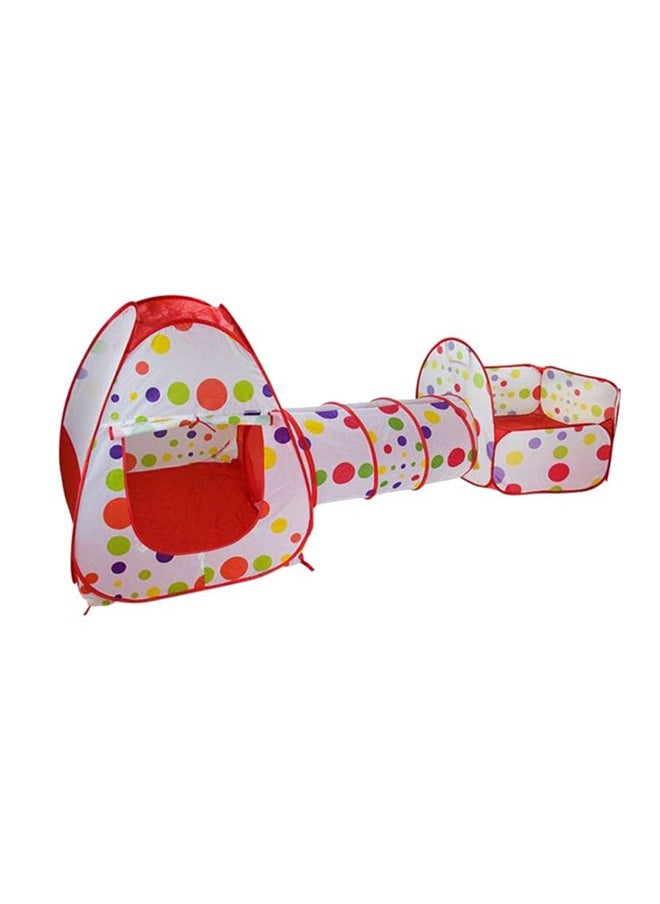 Generic - 3-In-1 Folding Tent With Tunnel Ball Pit Durable Sturdy Portable High Quality,Kids Ball Pits Tent 3in1/Set Combo Play Tent w/Play Tunnel Kids Toy Tents Children Folding Play House Portable Outdoor Indoor Toy Tent Princess Prince Castle Gifts Children Toys - Image 1