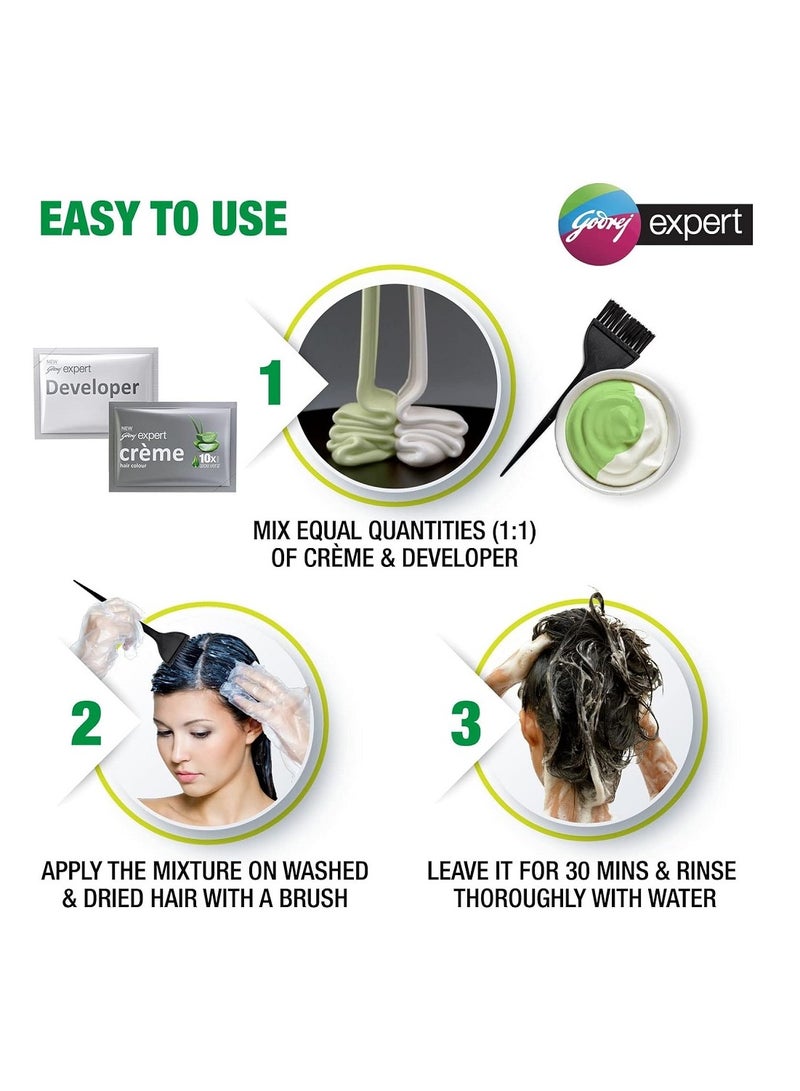 Godrej Expert Rich Creme Hair Color Burgundy 20g+20ml - Image 4