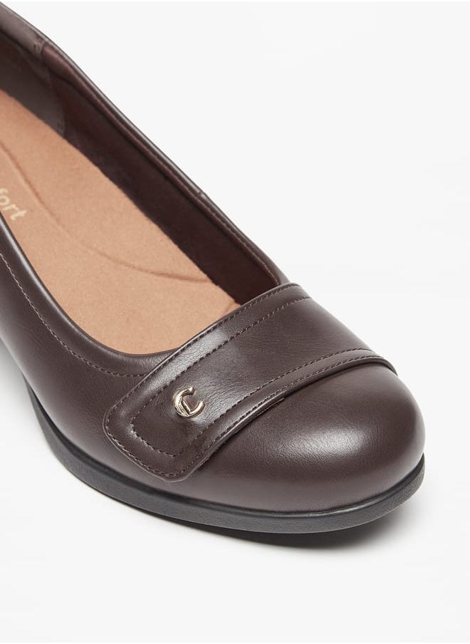 Le Confort - Womens Solid Slip-On Shoes With Block Heels - Image 1