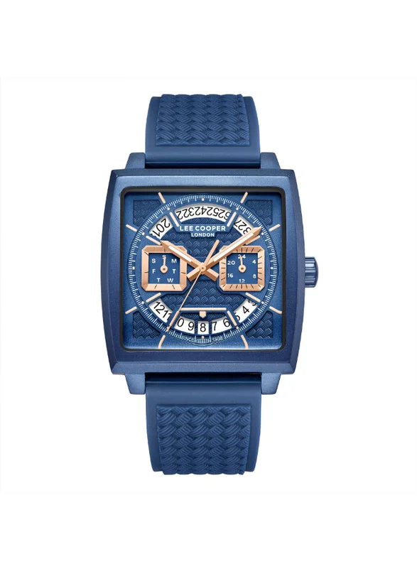 لي كوبر Lee Cooper LC08065.999 Men's Multi Function Display Watch & Silicone Strap Blue