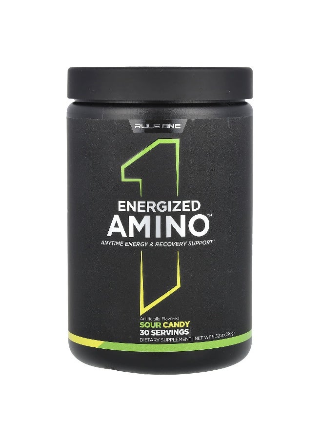 Rule One Proteins Rule One Proteins, Energized Amino, Sour Candy, 9.52 oz (270 g)  - Image 1