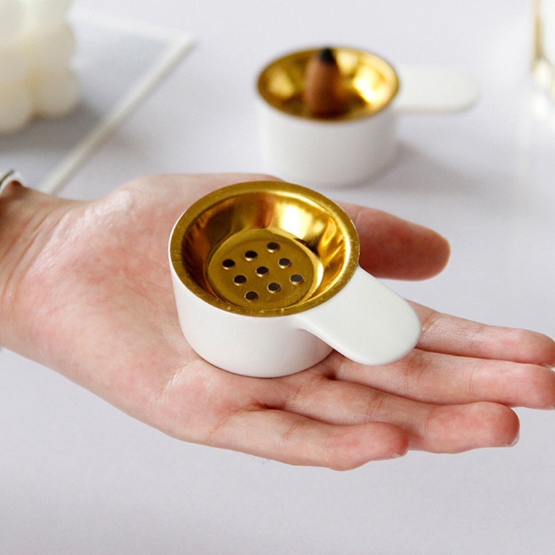 2pcs Delicate Ceramic Incense Burner Desktop Censer Burner Ornament Antiquing Censer Holder - Image 2