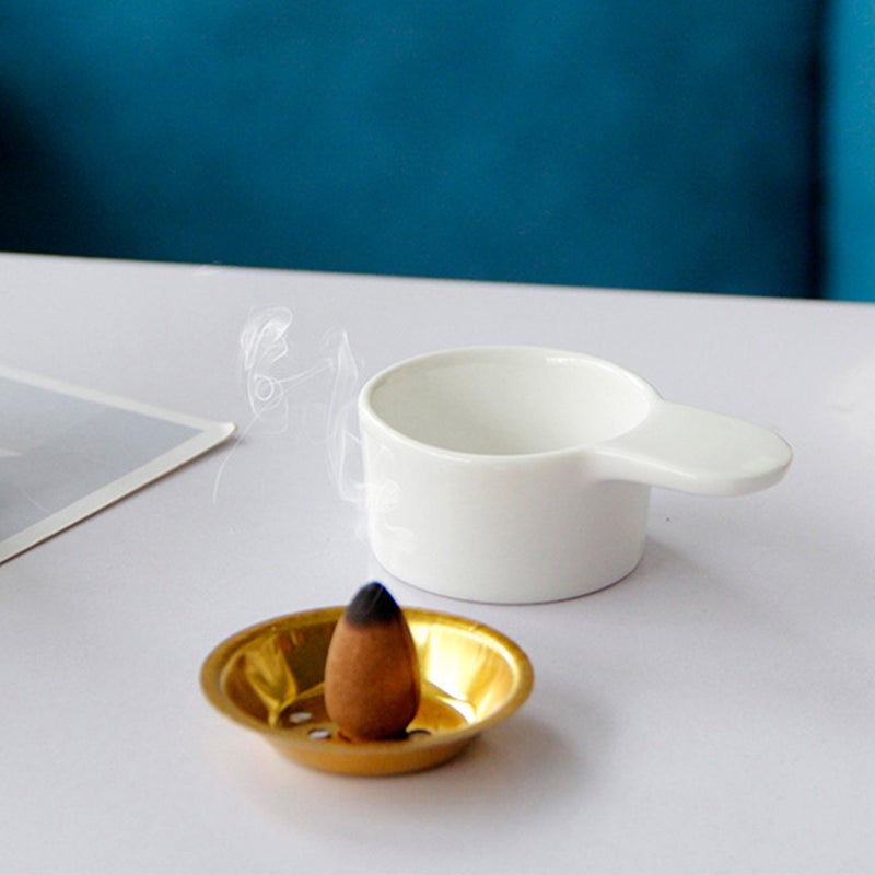 2pcs Delicate Ceramic Incense Burner Desktop Censer Burner Ornament Antiquing Censer Holder - Image 4