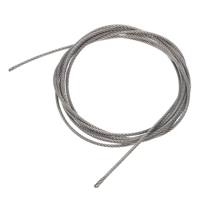 304 Stainless Steel Wire Rope 3mm 3 Meter 7x7 Cable for Outdoor Clothesline Deck Railing Lifting Pulling - Image 2