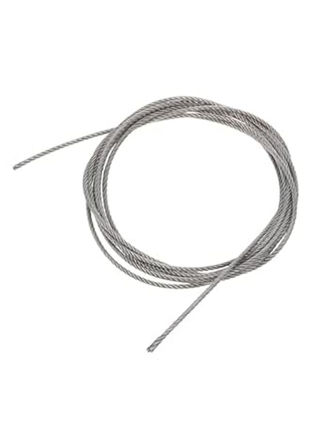 304 Stainless Steel Wire Rope 3mm 3 Meter 7x7 Cable for Outdoor Clothesline Deck Railing Lifting Pulling - Image 1