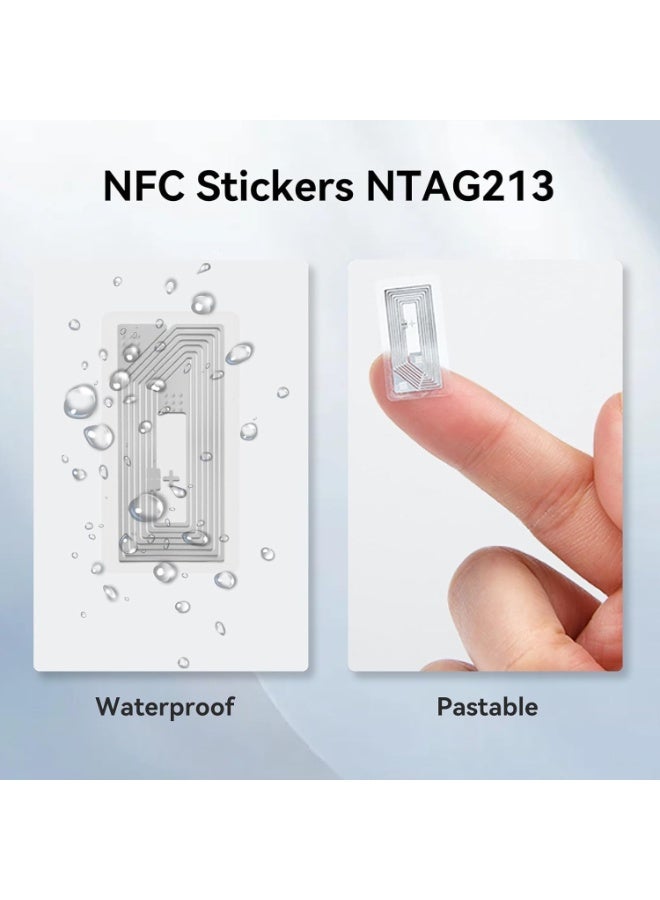 50 حزمة ملصقات NFC NTAG213 بطاقات RFID 13.56 ميجاهرتز ذاكرة 144 بايت متوافقة مع وظيفة NFC - Image 4