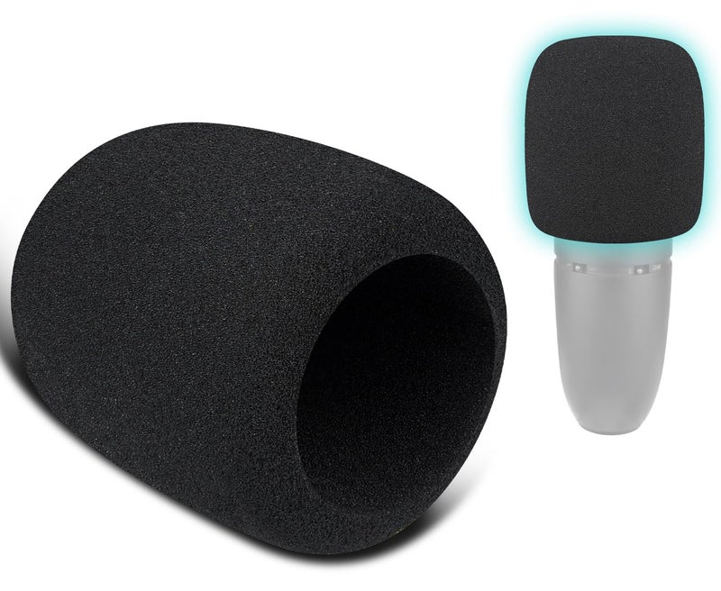 SoloWIT 2Pcs Microphones Pop Filter for AKG P120 Studio Condenser, Protective Mic Cover Windscreen Foam - Black - Image 1