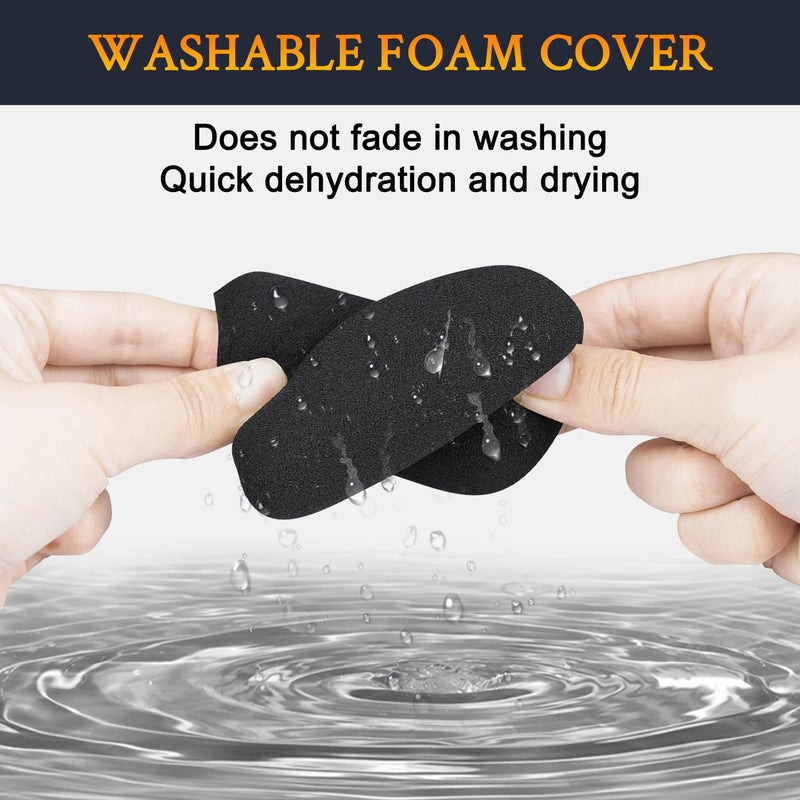 SoloWIT 2Pcs Microphones Pop Filter for AKG P120 Studio Condenser, Protective Mic Cover Windscreen Foam - Black - Image 5