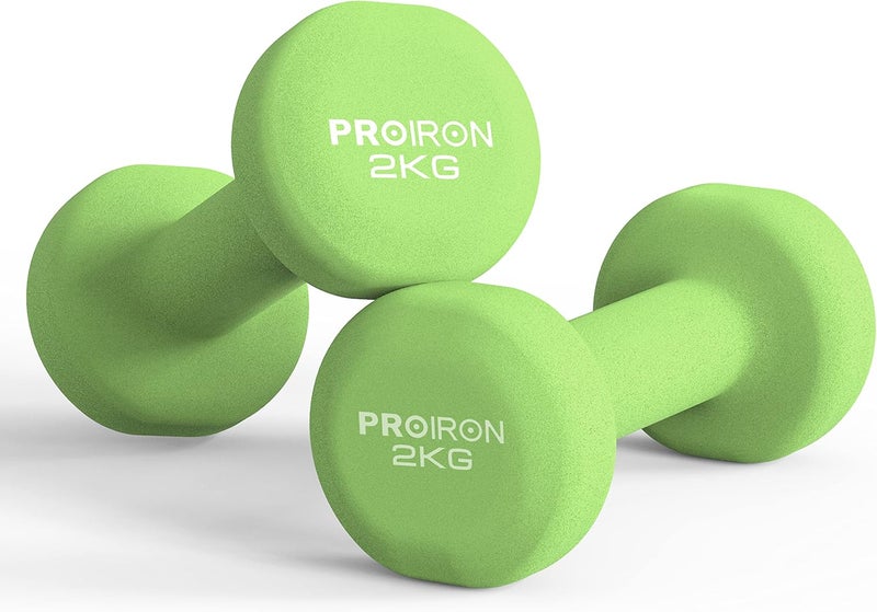 PROIRON Neoprene Dumbbells Set (2kg x 2) - Image 1