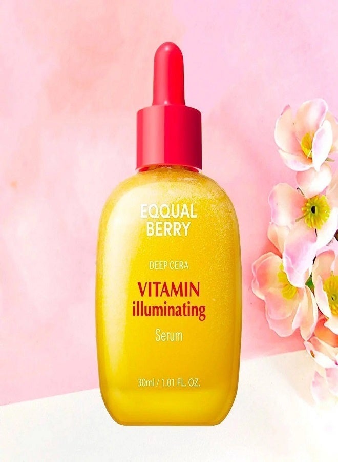 eqqualberry Vitamin Illuminating Serum – Brightening Vitamin C Serum with Niacinamide | Strengthens skin barrier | Hydrates using Ceramide and Hyaluronic Acid, 1.01oz / 30ml - Image 4