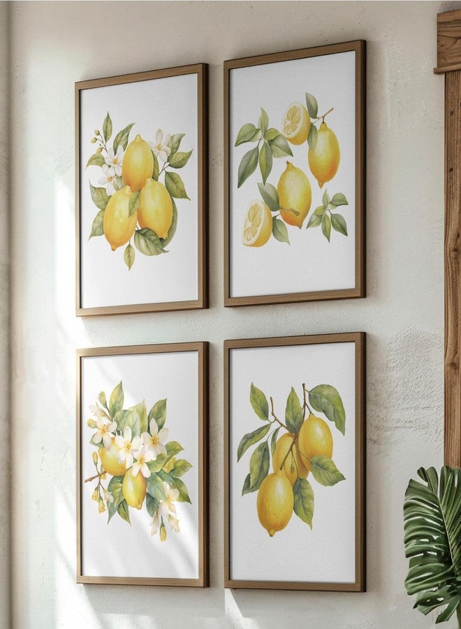 JXREQ Lemon Fruit Wall Art Decor for Home Kitchen Living Room Dining Room, Lemon Party Decorations Bathroom Decor, 8x10 Inch Unframed - Image 3