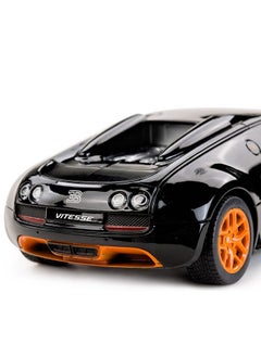 RASTAR RASTAR RC Car | 1:24 Bugatti Veyron 16.4 Grand Sport Vitesse Radio Remote Control Racing Toy Car Model Vehicle, Black/Orange  - Image 3