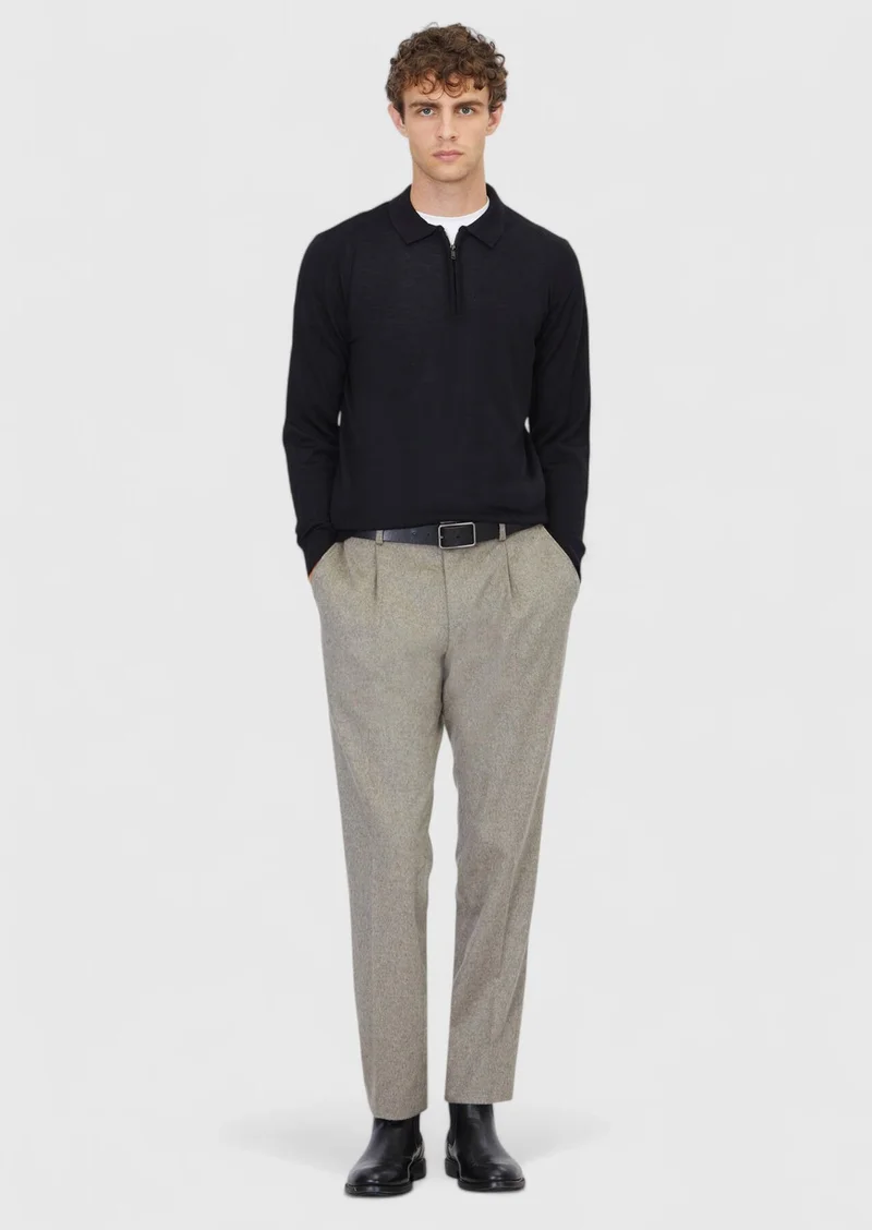 RAMSEY Black Knitwear Sweatshirt